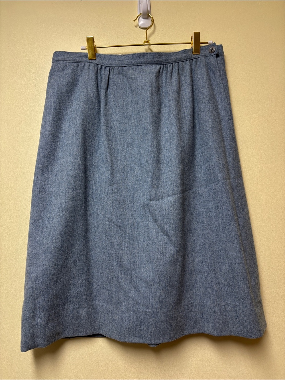 Pendleton Blue Virgin Wool Lined Skirt